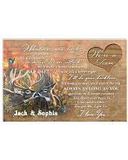 Custom Name Hunting Deer Buck And Doe We're A Team 17x11 Poster front