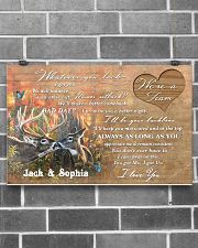 Custom Name Hunting Deer Buck And Doe We're A Team 17x11 Poster poster-landscape-17x11-lifestyle-18