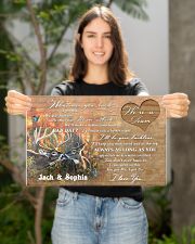 Custom Name Hunting Deer Buck And Doe We're A Team 17x11 Poster poster-landscape-17x11-lifestyle-19