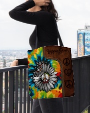 Hippie Soul Leather Pattern Print All-over Tote aos-all-over-tote-lifestyle-front-05