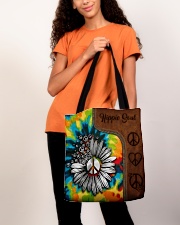 Hippie Soul Leather Pattern Print All-over Tote aos-all-over-tote-lifestyle-front-06