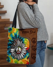 Hippie Soul Leather Pattern Print All-over Tote aos-all-over-tote-lifestyle-front-09
