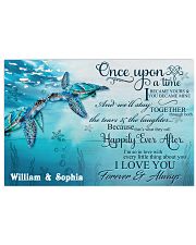 Custom Name Turtle Once Upon A time 17x11 Poster front