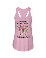 Apparently We're Trouble Ladies Flowy Tank tile