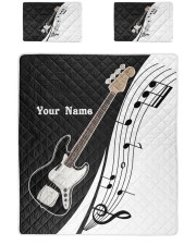 BASS GUITAR - PERSONALIZED NAME Quilt Bed Set tile