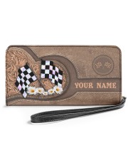 Personalized Racing Women's Clutch Purse Horizontal front