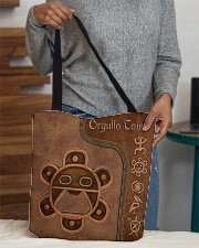 Taino Leather Pattern Print All-over Tote aos-all-over-tote-lifestyle-front-10