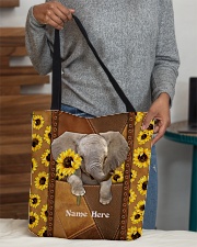 Elephant Sunflower Personalized All-over Tote aos-all-over-tote-lifestyle-front-10