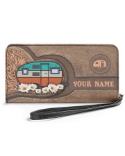 Personalized Camping Women's Clutch Purse Horizontal front