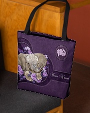 PERSONALIZED ELEPHANT V4 All-over Tote aos-all-over-tote-lifestyle-front-02