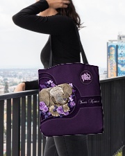 PERSONALIZED ELEPHANT V4 All-over Tote aos-all-over-tote-lifestyle-front-05