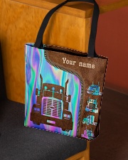 Personalized Lady Trucker Hologram All-over Tote aos-all-over-tote-lifestyle-front-02