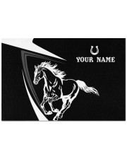 JK PERSONALIZED HORSE BLACK WHITE Doormat tile