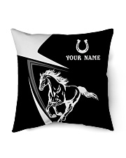 JK PERSONALIZED HORSE BLACK WHITE Indoor Pillow tile