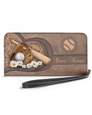 Personalized Baseball Women's Clutch Purse Horizontal front