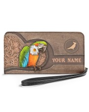 Personalized Parrot Women's Clutch Purse Horizontal front
