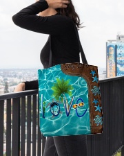 Lil' Beach Leather Pattern Print All-over Tote aos-all-over-tote-lifestyle-front-05