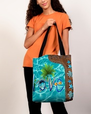 Lil' Beach Leather Pattern Print All-over Tote aos-all-over-tote-lifestyle-front-06