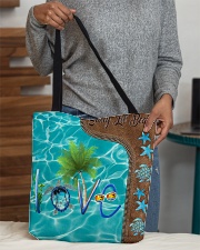 Lil' Beach Leather Pattern Print All-over Tote aos-all-over-tote-lifestyle-front-10