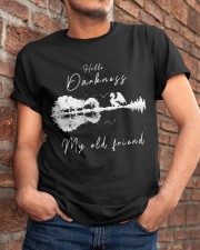 Guitar Hello Darkness Classic T-Shirt apparel-classic-tshirt-lifestyle-26