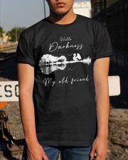 Guitar Hello Darkness Classic T-Shirt apparel-classic-tshirt-lifestyle-29