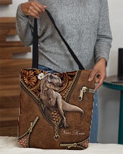 Personalized Dinosaur Leather Pattern Printed All-over Tote aos-all-over-tote-lifestyle-front-10