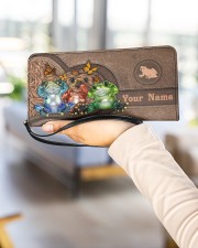 Personalized Frog V3 Women's Clutch Purse Horizontal aos-women-clutch-purse-lifestyle-front-22