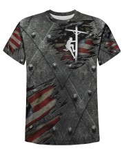 POUDRE VALLEY LINEMAN US FLAG Men's AOP T-Shirt tile