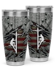 POUDRE VALLEY LINEMAN US FLAG 30oz Tumbler tile