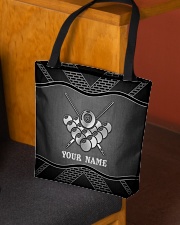 BILLIARDS PERSONALIZED NAME All-over Tote aos-all-over-tote-lifestyle-front-02