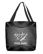 BILLIARDS PERSONALIZED NAME All-over Tote front