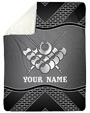 BILLIARDS PERSONALIZED NAME Sherpa Fleece Blanket tile