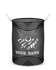 BILLIARDS PERSONALIZED NAME Laundry Baskets tile