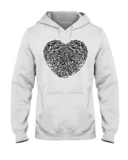 Heart Print Hooded Sweatshirt tile