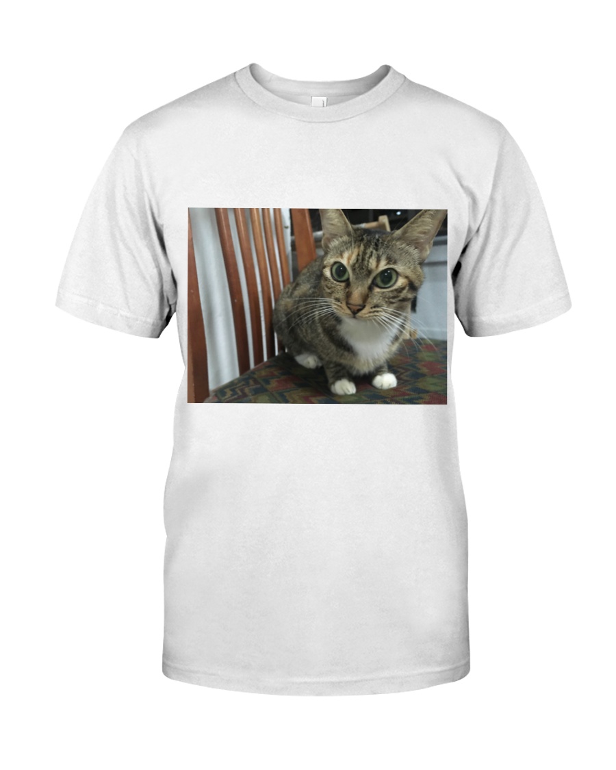Ferra The Cat Sitting On a Chair Premium Fit Mens Tee