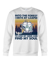 Into The Forest I Drive My Camper Crewneck Sweatshirt tile