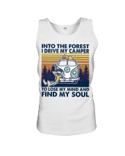 Into The Forest I Drive My Camper Unisex Tank tile
