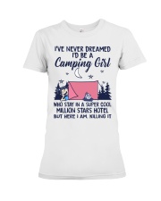 Camping Girl In A Million Stars Hotel Premium Fit Ladies Tee tile