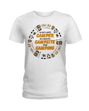 Camper Campsite Camping Ladies T-Shirt tile