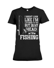 Father's Day - Fishing Premium Fit Ladies Tee tile