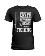 Father's Day - Fishing Ladies T-Shirt tile