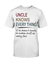 Uncle Knows Everything Classic T-Shirt front