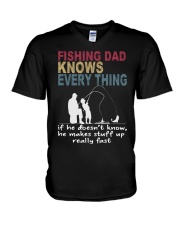 Father's Day - Fishing Dad V-Neck T-Shirt tile