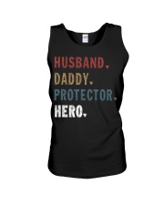 Husband Daddy Protector Hero Unisex Tank tile