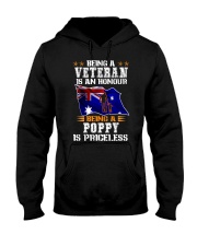 Father's Day - Veteran - Poppy Hooded Sweatshirt tile