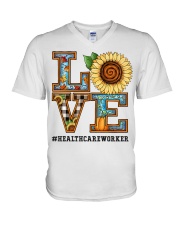 Health Care Worker V-Neck T-Shirt tile