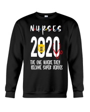 Nurses 2020 The one where they became super heroes Crewneck Sweatshirt tile