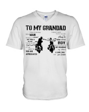 Biker GrandDad V-Neck T-Shirt tile