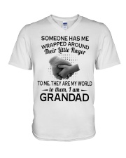 Father's Day Grandad V-Neck T-Shirt tile
