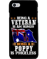 Being a Veteran is an honor being a Poppy is - Phone Case tile